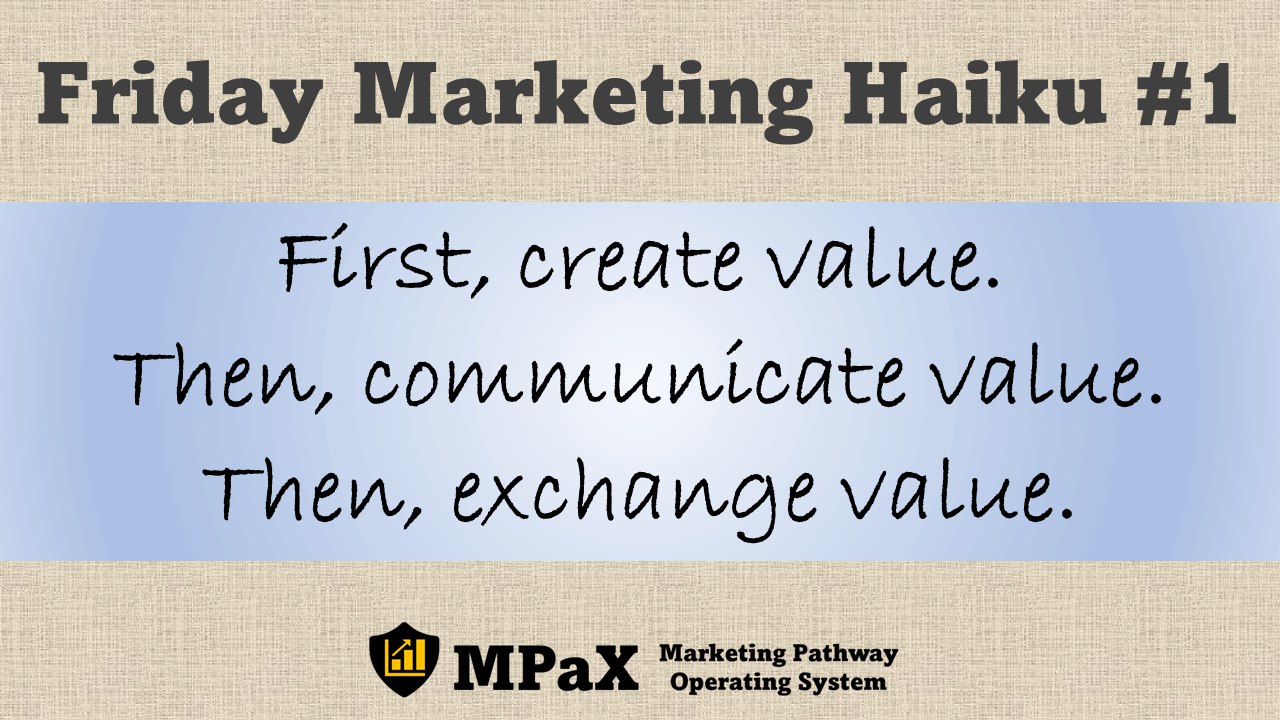 Friday Marketing Haiku #1