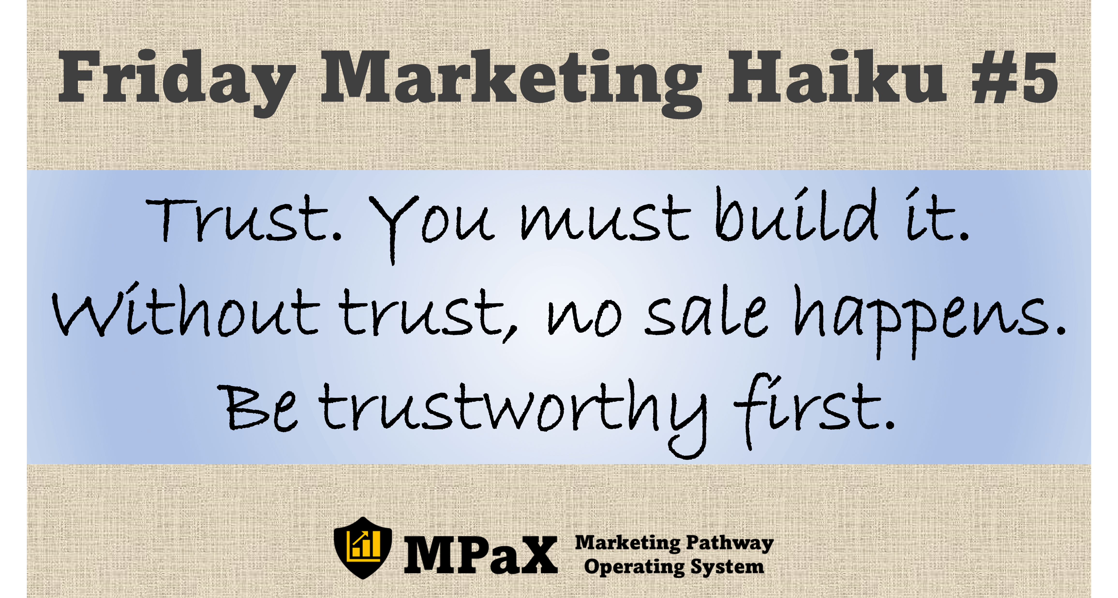 Friday Marketing Haiku #5